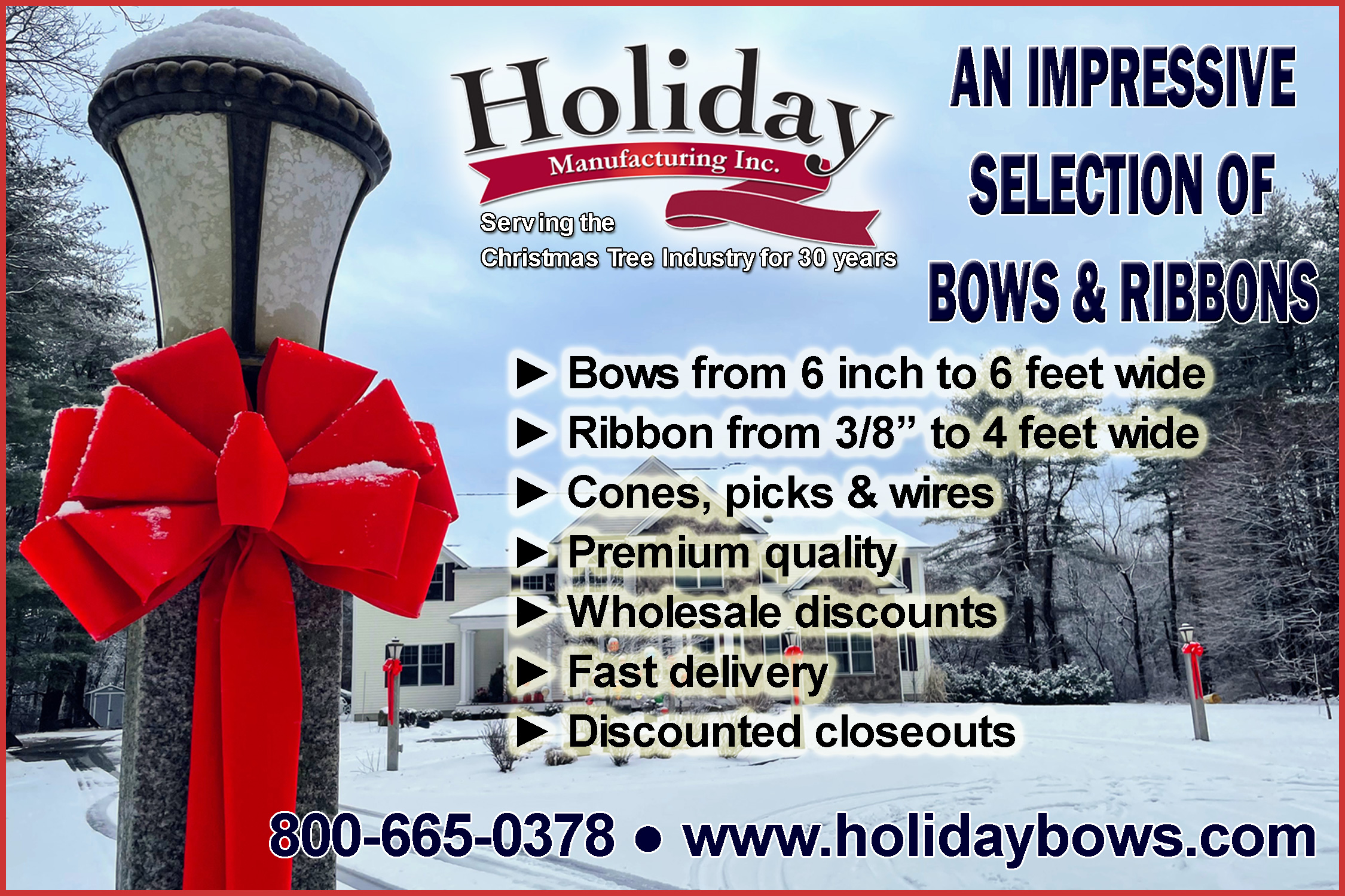 Holiday Manufacturing Inc advertisement