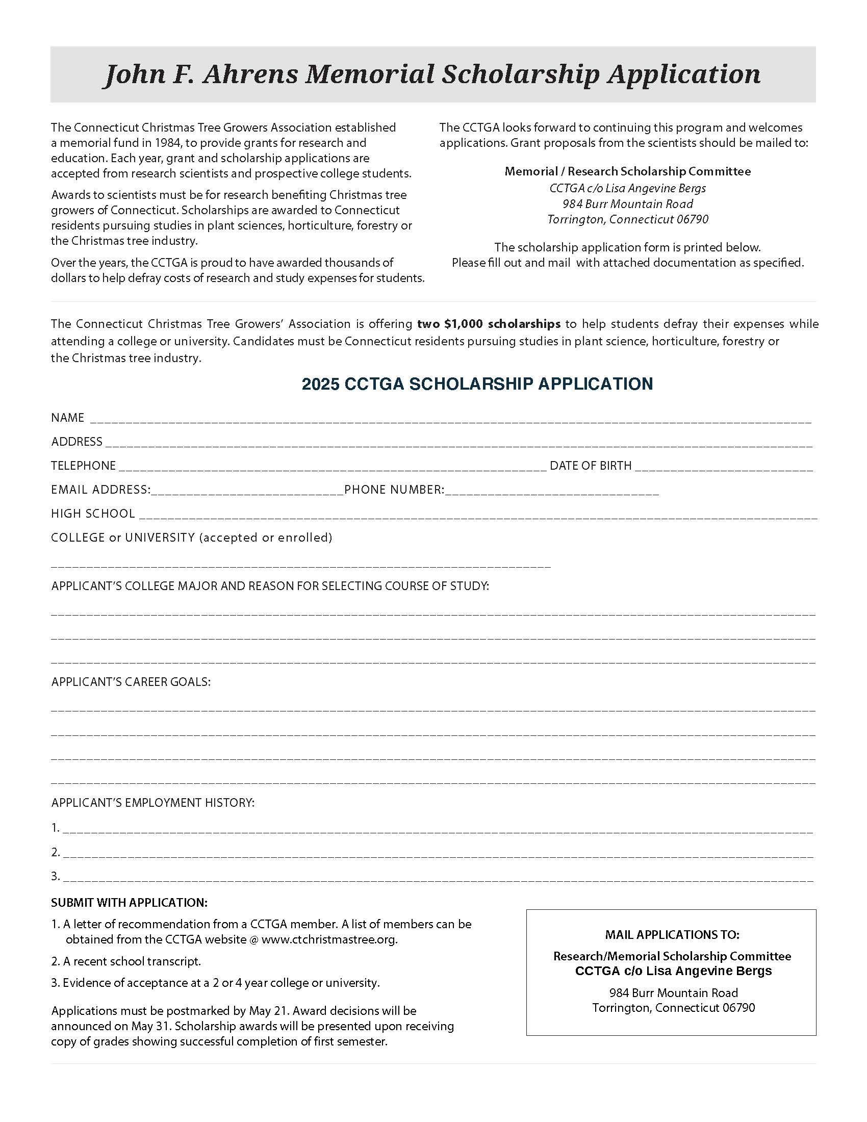 CCTGA 2025 Application